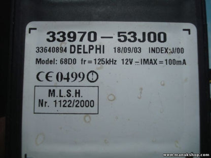 Steuergerät Wegfahrsperre Vitara XL7 3397053J00 Model 68D0 Index J/00 33640894