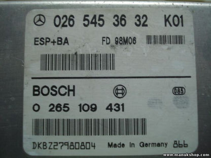 Steuergerät Mercedes-Benz W168 A160 FD98M06 0265453632 K01 0265109431