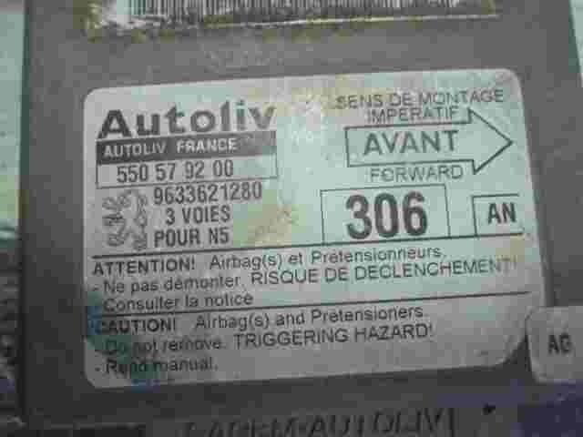 Airbagsensor Airbagsteuergerät Peugeot 306 (AN) 9633621280  550579200
