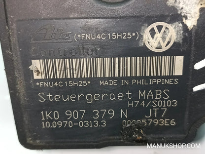 ABS Hydraulikblock VW 1K0614117F ATE 10020700344 1K0907379N 10097003133 00005793