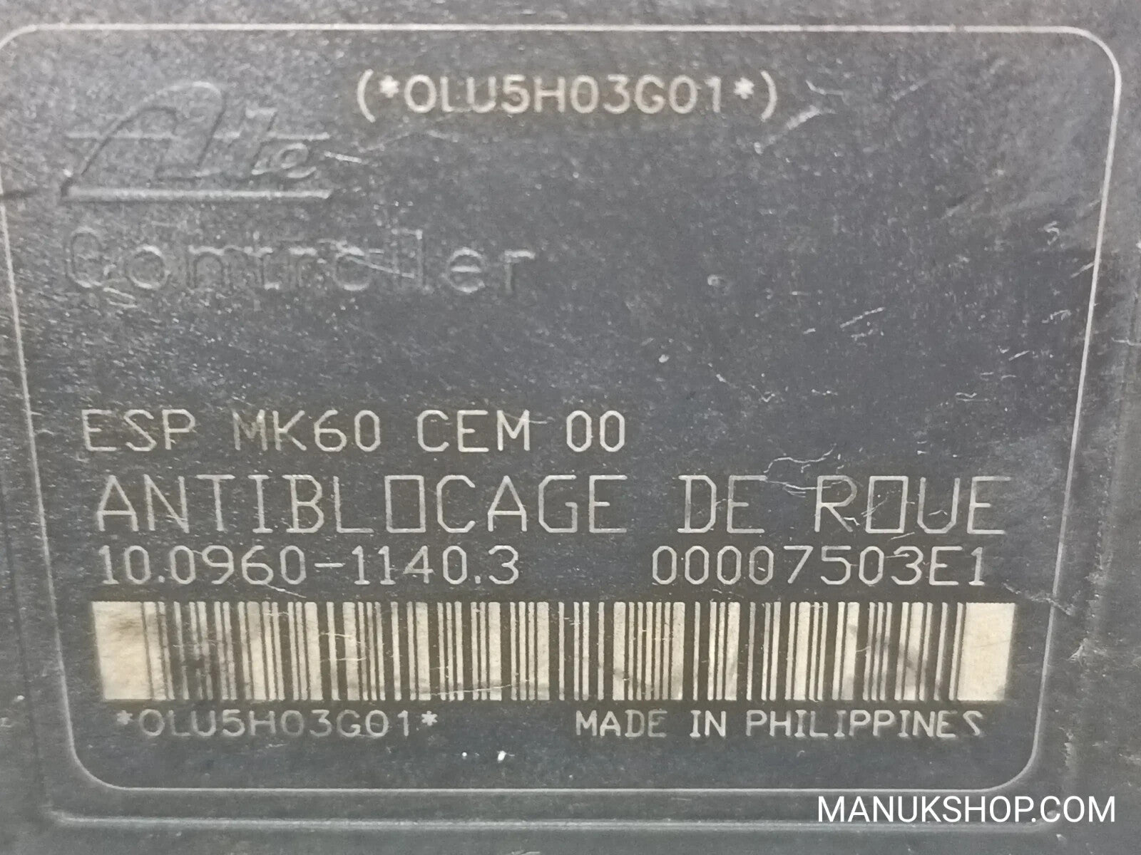 ABS Hydraulikblock Citroen C5 ATE 10096011403 10.0960-1140.3 00007503E1