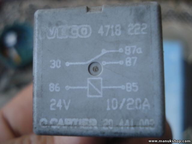 Relais IVECO MAN VOLVO G.CARTIER 24V 4718222 20441002