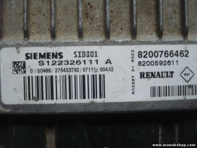 Motorsteuergerät Renault Scenic SID 301 8200766462 8200592611 S122326111A