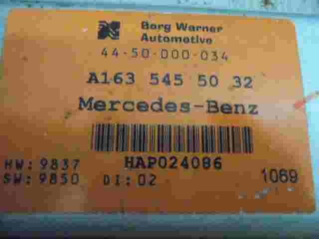 Steuergerät Verteilergetriebe Mercedes-Benz W163 ML A1635455032 A163 545 50 32