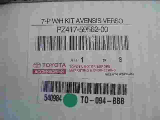 Toyota Avensis Verso PZ4175956200 PZ417-59562-00  540984 T0094BBB 7-P W/H KIT