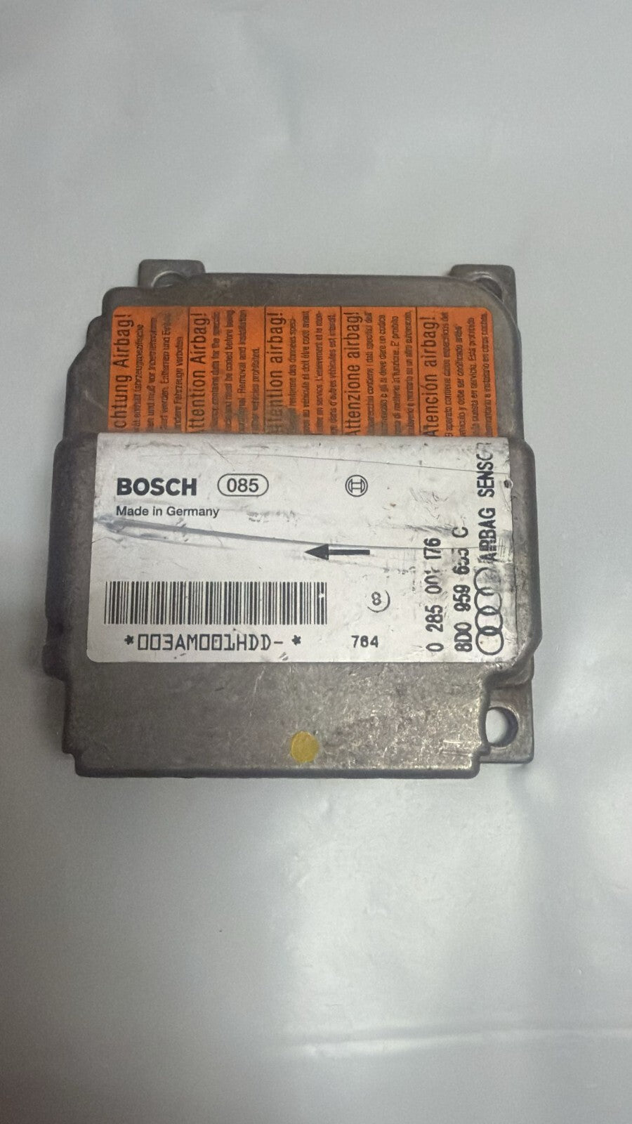 Airbagsensor Airbagsteuergerät Audi A4  8D0959655C 8DO959655C BOSCH 0285001176