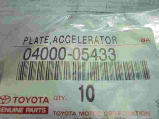 Plate Accelerator  Toyota 0400005433 04000-05433