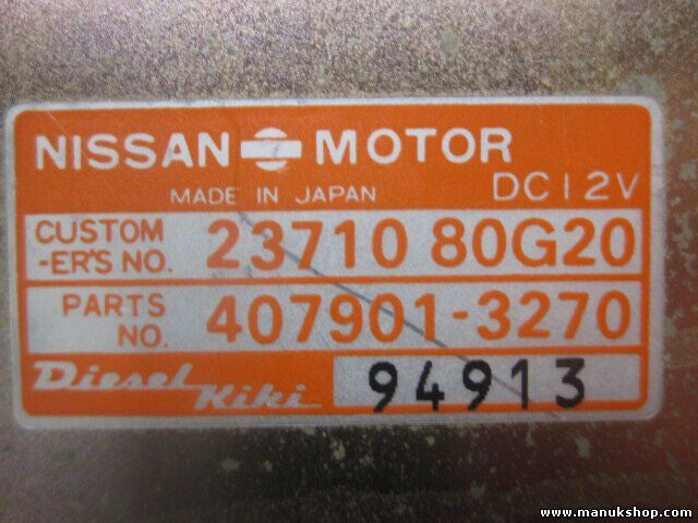 Motorsteuergerät Nissan Terrano Ford 2,7l 73KW 2371080G20 4079013270 94913 DC12V