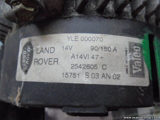 Lichtmaschine Land Rover BMW E46 VALEO YLE000070 2542605 12317788247 12317788222