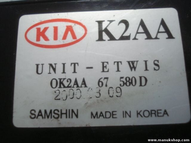 Steuergerät Licht signale KIA SEPHIA K2AA SAMSHIN 0K2AA67580D OK2AA67580D