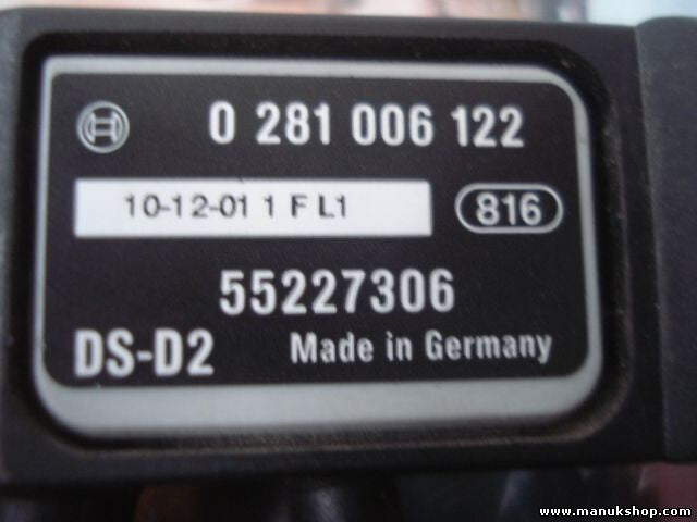Ladedrucksensor Alfa Romeo (159) DS-D2 55227306 0055227306 BOSCH 0281006122