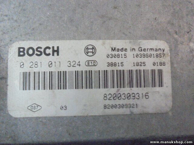 Motorsteuergerät Renault Espace IV 1.9 BOSCH 0281011324 8200309316 8200309321