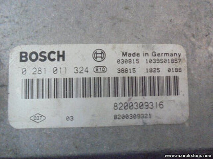 Motorsteuergerät Renault Espace IV 1.9 BOSCH 0281011324 8200309316 8200309321