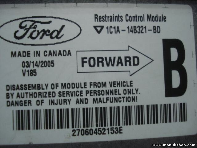 Airbagsensor Airbagsteuergerät Ford Transit 1C1A14B321BD 1C1A-14B321-BD