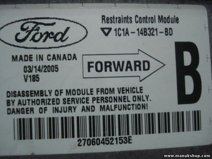 Airbagsensor Airbagsteuergerät Ford Transit 1C1A14B321BD 1C1A-14B321-BD