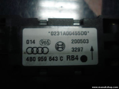 Airbagsensor Airbagsteuergerät Audi A6 4B 4B0959643C 4B0 959 643 C 300601