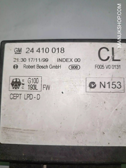 Komfortsteuergerät KSG  Opel 24410018CL 24 410 018 CL F005VO0131  INDEX 00