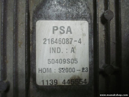 Motorsteuergerät Peugeot 206 SAGEM PSA 9643134680 9637706180-05 HOM S2000-23