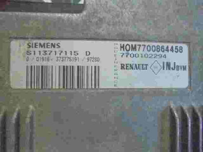 Motorsteuergerät Renault Laguna I HOM7700864458 HOM 7700864458 S113717115D .