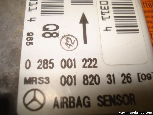 Airbagsensor Airbagsteuergerät Mercedes-Benz W168 W202 2002 1,6 Q8 0018203126