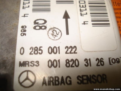 Airbagsensor Airbagsteuergerät Mercedes-Benz W168 W202 2002 1,6 Q8 0018203126