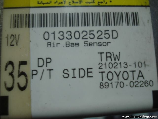 Airbagsensor Airbagsteuergerät Toyota Corolla TRW 210213101 210213-101