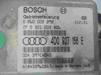 Getriebesteuerung Audi A8 D2 4.2 GS231 4D0927156E ZF0501005806 BOSCH 0260002292
