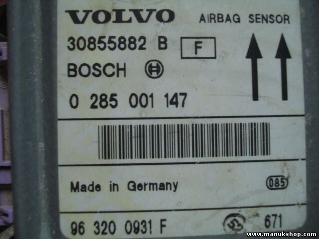 Airbagsensor Airbagsteuergerät Volvo S40 V40 30855882B 30855882 B 963200931F