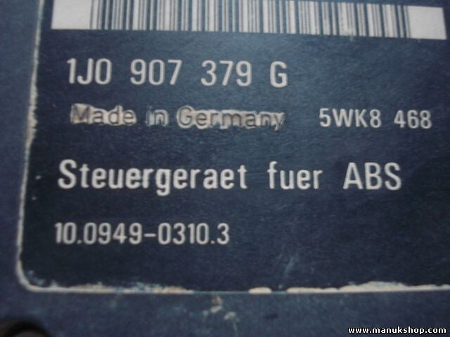 ABS Steuergerät VW Audi Seat Skoda 1J0907379G 5WK8468 10094903103