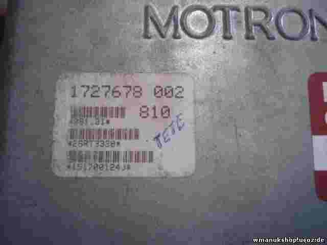 Motorsteuergerät  BMW E30 1727678002 1727678 002 BOSCH 0261200157 0 261 200 157