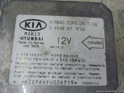 Airbagsensor Airbagsteuergerät Hyundai Kia 0K54B677F0A 0 K54B 67 7F0A VER.4.2