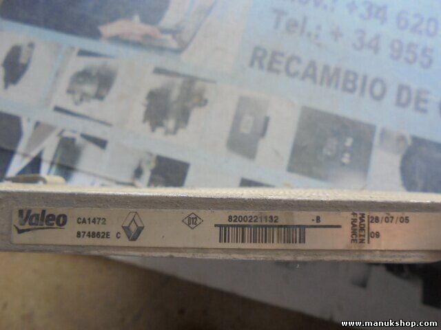 Kondensator Klimakühler Renault VALEO 8200221132 B CA1472 874862EC  22H55 1159