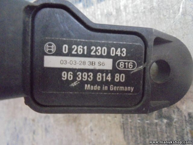 Luftdrucksensor Peugeot 206 Citroen C2 9639381480 96 393 814 80 BOSCH 0261230043