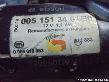Anlasser Mercedes-Benz W163 W208 R170 0051513401 005151340180 0986018853