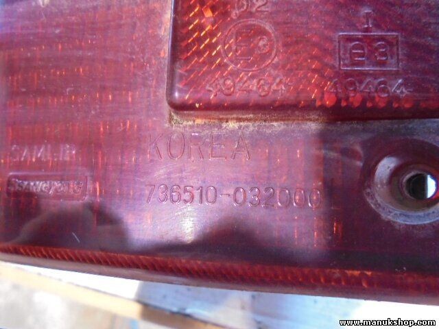 Rückleuchte SsangYong Musso Korando (K4) Family 2.5 D 1988 - 1997 736510032000