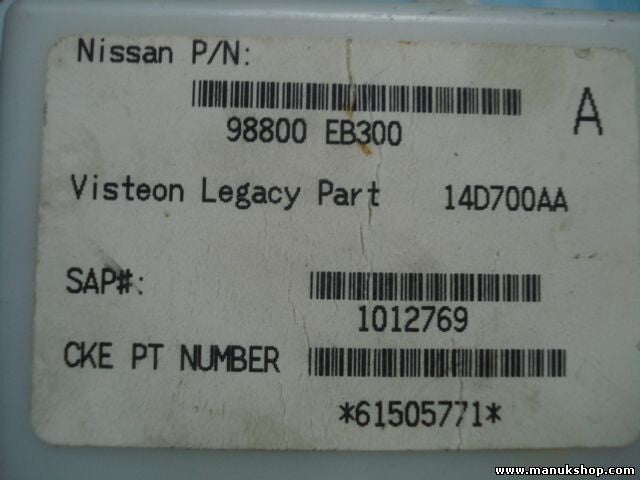 Karosseriesteuergerät Nissan Pathfinder (R51) 98800EB300 98800-EB300 14D700AA