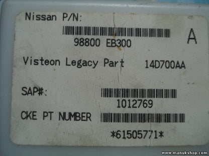 Karosseriesteuergerät Nissan Pathfinder (R51) 98800EB300 98800-EB300 14D700AA