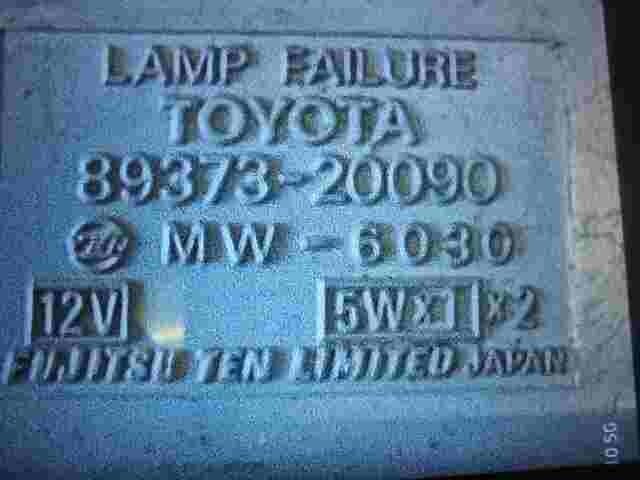 Bremslichtkontrolle Relais Lexus Rx300 8937320090  MW6030  Lamp Failure