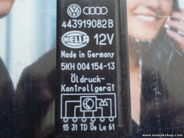 Öl druck kontrollgerät Relais VW Audi 80/100 311 443919082B 5KH00415413