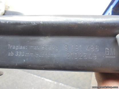 Wagenheber Opel Zafira A 9191486 9 191 486 GM 2102549 max 900kg ab 330mm