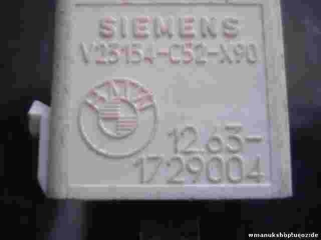 Relais BMW E30 E28 E31 E34 E38 E39 E53 Z3 12631729004 12.63-1729004 V23134C52X90