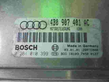 Motorsteuergerät VW Audi A6 2.5TDI 4B0907401AC 4BO907401AC 28RTE000 0281010399