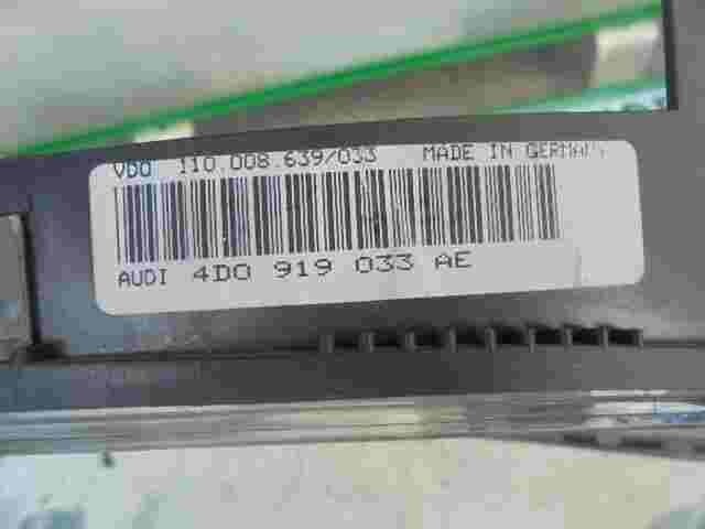 Anzeige Kombiinstrument Tacho Audi A8 4D 4D0 919 033 AE 4D0919033AE VDO