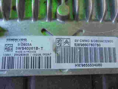 Motorsteuergerät Peugeot Citroen  SID803A SW9660780780 HW9655534080 5WS40261B-T