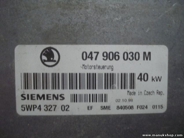 Motorsteuergerät Skoda Felicia II 047906030M 047 906 030 M SIEMENS 5WP432702
