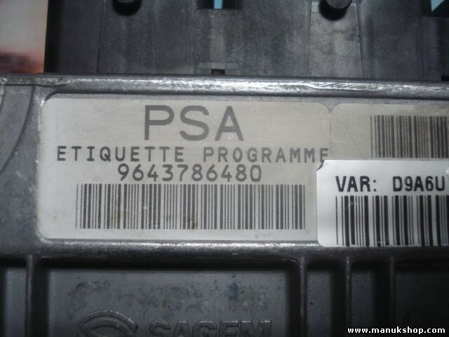 Motorsteuergerät Peugeot 406 9643786480 HOMS20001 PSA 21645941-7 50409S05 D9A6U