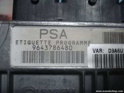 Motorsteuergerät Peugeot 406 9643786480 HOMS20001 PSA 21645941-7 50409S05 D9A6U