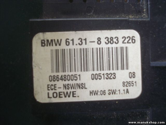 Lichtschalter  BMW E46 61318383226 61 31 8 383 226 LOEWE HW 06 SW 1 .1A