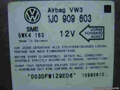 Airbagsensor Airbagsteuergerät Polo 6N Ibiza Cordoba Punto 1J0909603 5WK4163