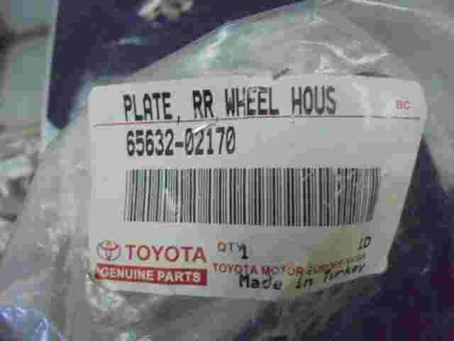 Plate Rear Whell House Front LH Toyota Auris E15 140/150 6563202170 65632-02170